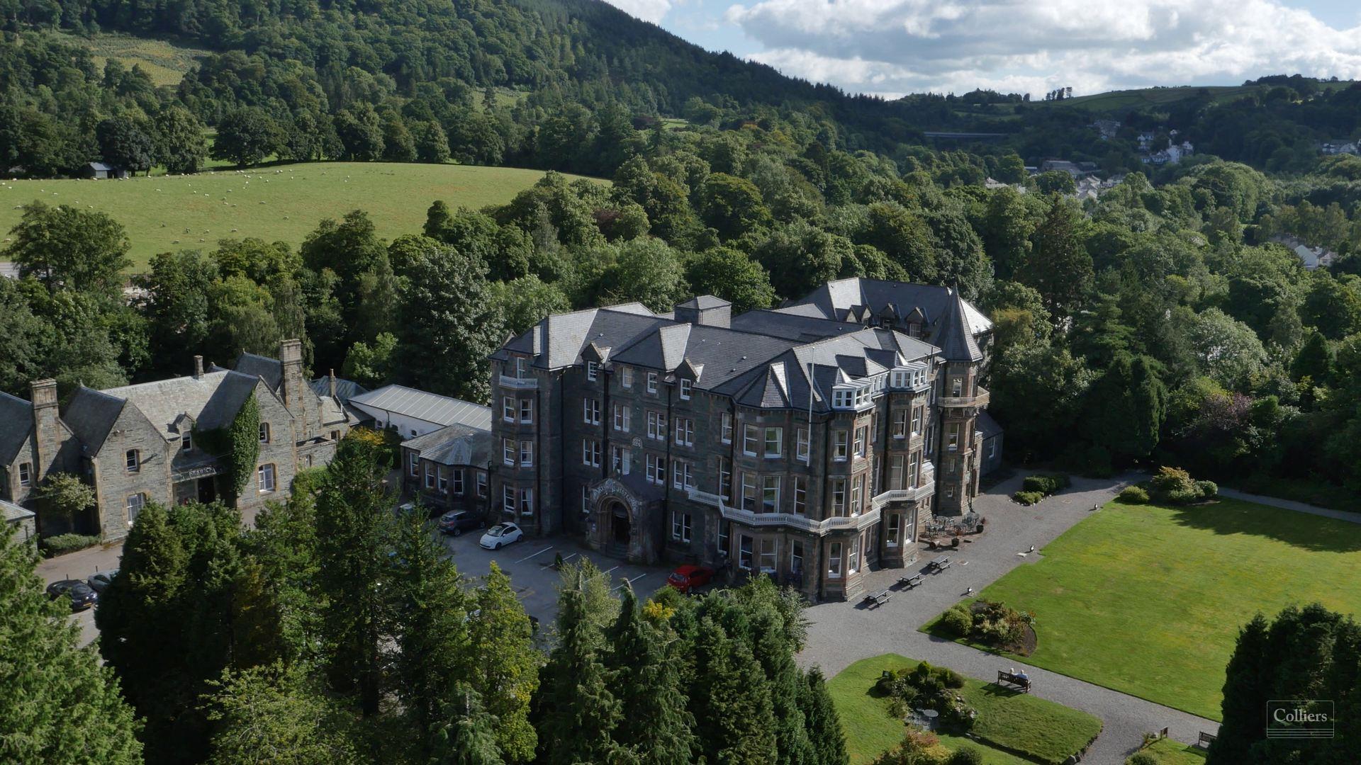 The Keswick Country House Hotel and grounds in Keswick