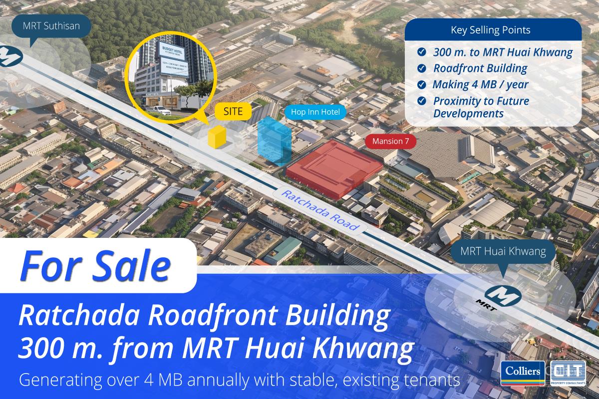 Retail For sale — For Sale: Prime Ratchada Roadfront Building- 300 m ...