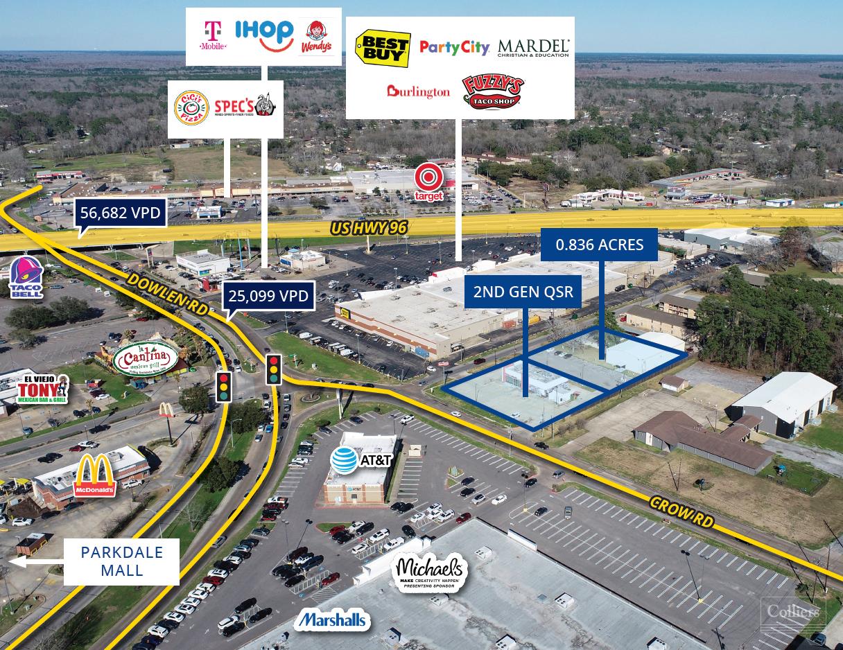 Retail For Sale and Lease 4490 Crow Rd Beaumont TX 77706