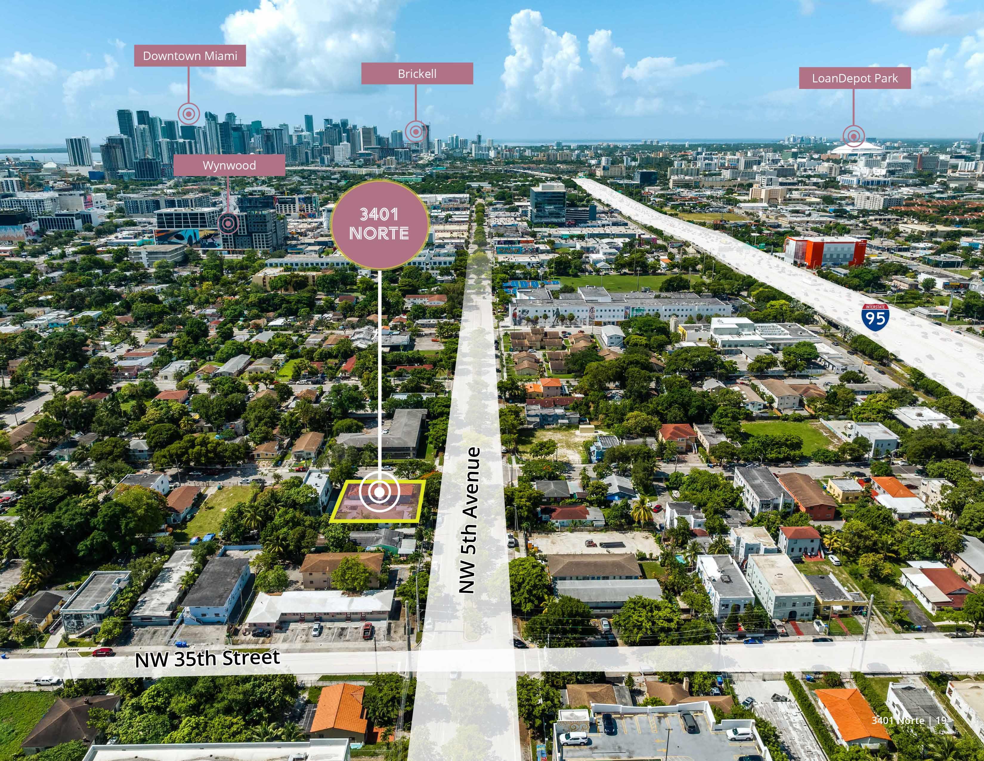 Land For sale — 3411 NW 5th Ave & 435 & 437 NW 35th St, Miami, FL 33127,  USA, United States