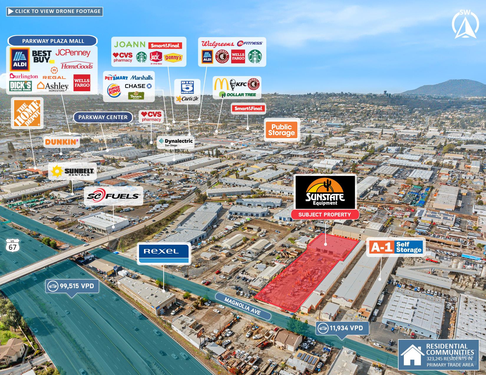 Retail For sale — 1360 Magnolia Ave, El Cajon, CA 92020, USA