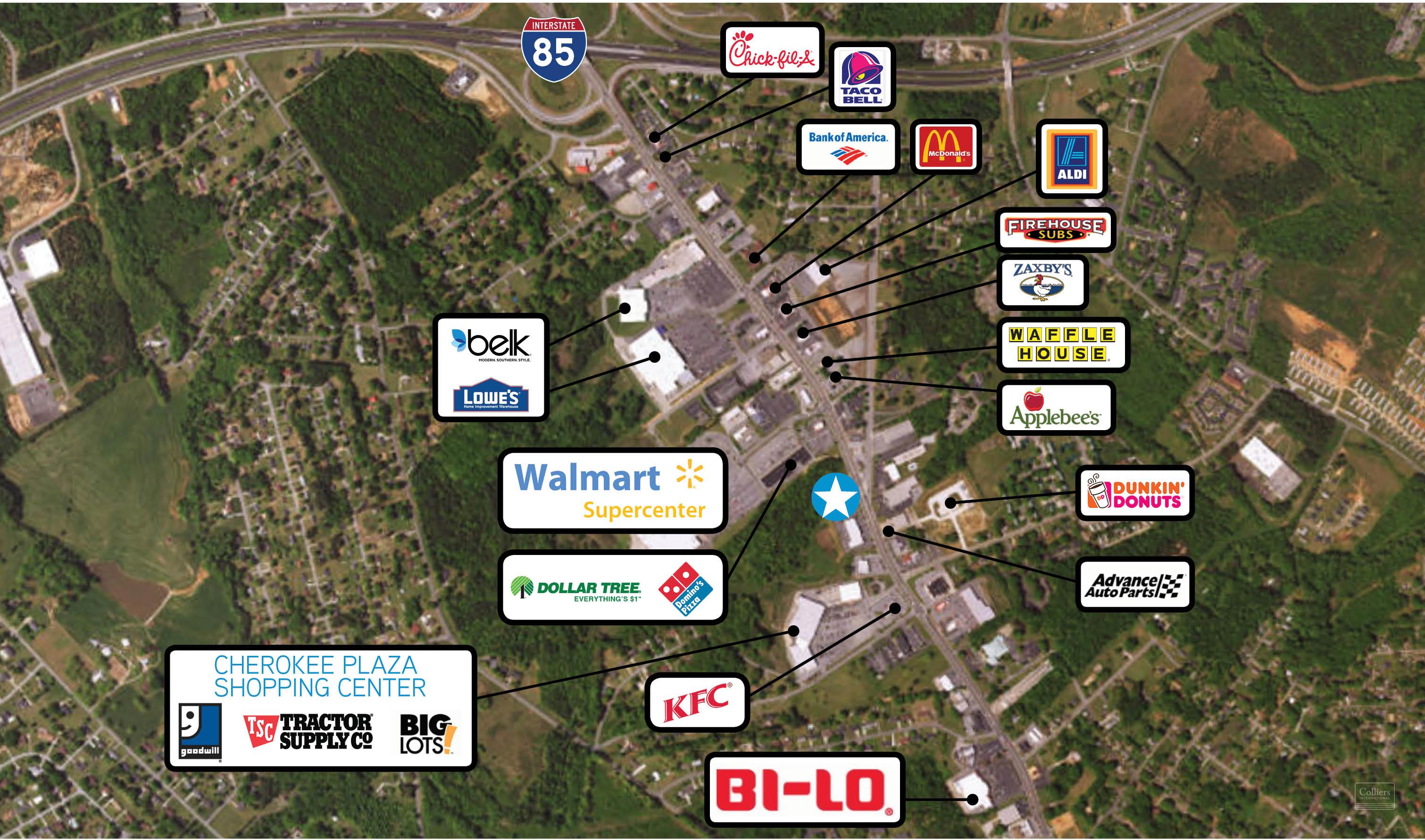 Retail For Lease 1411 West Floyd Baker Boulevard Gaffney South