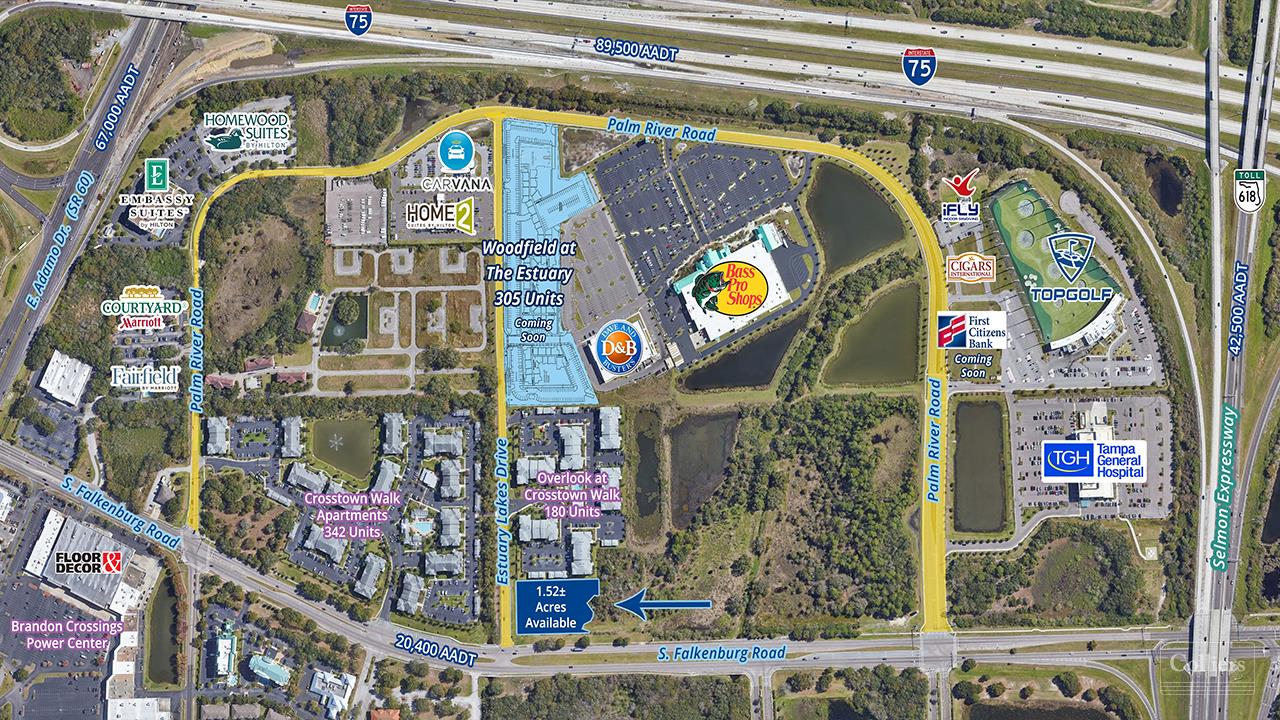 Retail For Lease SEC Falkenburg Road and Estuary Lakes Drive