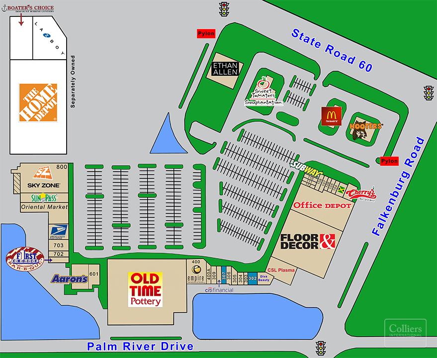 Retail For Lease 10057 E Adamo Drive Sr 60 Tampa Fl 33619