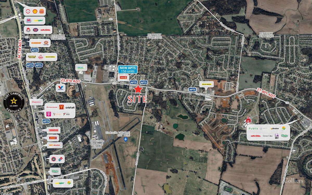Land For Sale and Lease — Tiny Town Rd & Tobacco Rd, Clarksville, TN 37042,  USA | United States